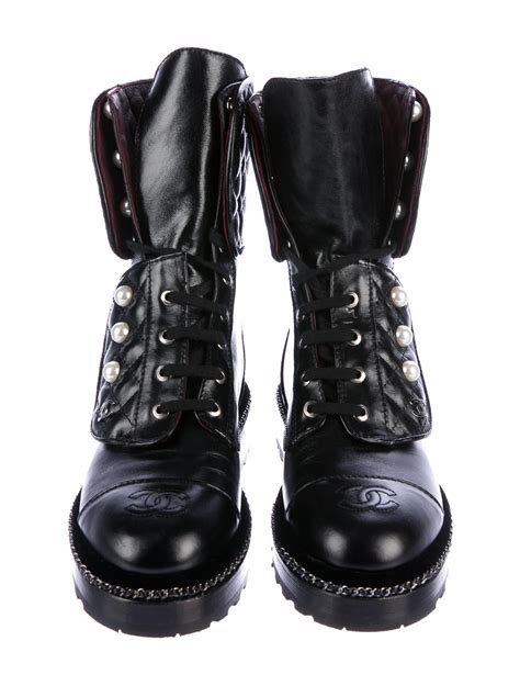 chanel combat boots women.